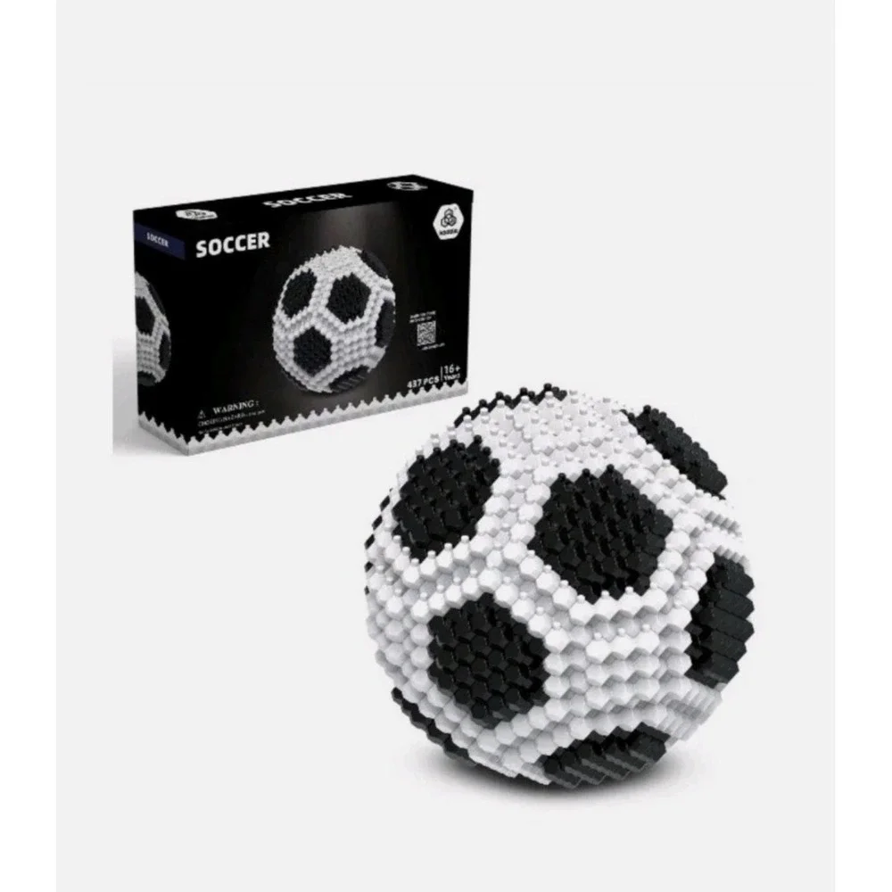 Kadele Soccer Ball Building Block Set 437 Pcs Micro Blocks Sports Model 077001